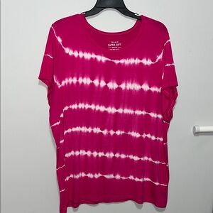 Torrid Pink Tie-Dye Short Sleeve Tee